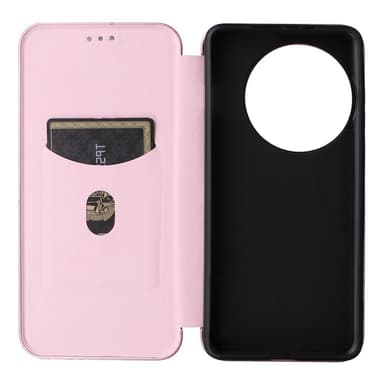 SKALO OnePlus 13 Carbon Fiber Plånboksfodral - Roséguld