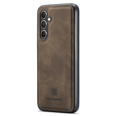 DG MING Samsung S25 Premium PU-Läder Hybrid Skal - Mörkbrun