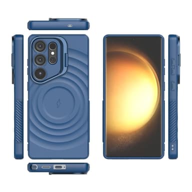 SKALO Samsung S25 Ultra Ripple Texture Skal - Blå