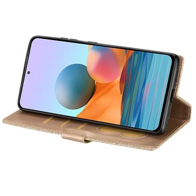 SKALO Samsung S25 Glitter Dragkedja Plånboksfodral - Guld