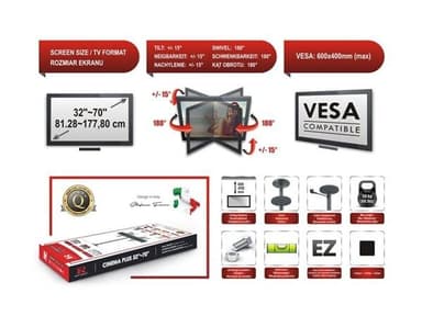 Takfäste för LED-TV - CINEMA PLUS 32 ""-70""