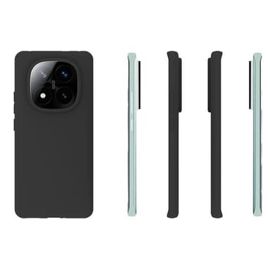 SKALO Xiaomi Redmi Note 14 Pro+ 5G Mattsvart Ultratunn TPU Skal - Svart