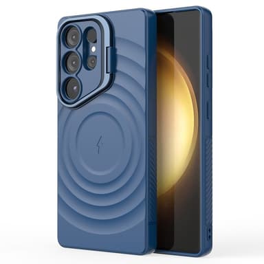 SKALO Samsung S25 Ultra Ripple Texture Skal - Blå
