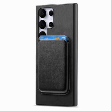 SKALO Samsung S25 Ultra 2-i-1 PU-Läder Skal+Korthållare - Svart