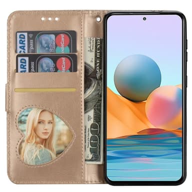 SKALO Samsung S25 Glitter Dragkedja Plånboksfodral - Guld