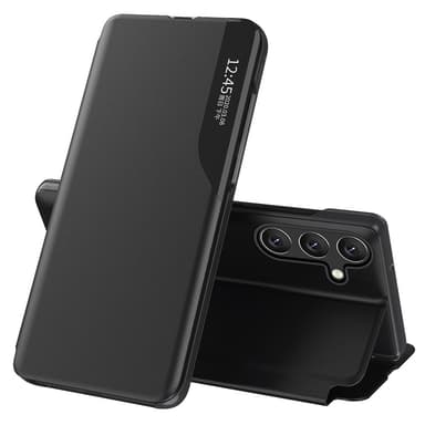 SKALO Samsung S25 Clear View Window Fodral - Svart