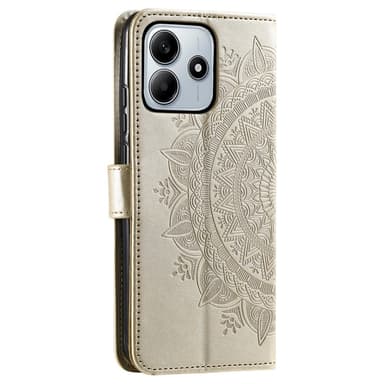 SKALO Xiaomi Redmi Note 14 5G Mandala Plånboksfodral - Guld