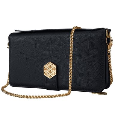 SKALO Xiaomi Redmi Note 14 5G Big Wallet Cross Texture Plånboksfodral - Svart
