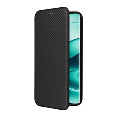 SKALO Xiaomi Redmi Note 14 Pro 5G Carbon Fiber Plånboksfodral - Svart