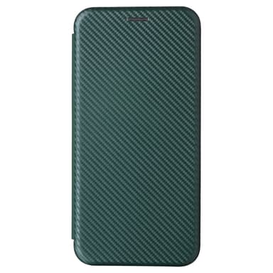 SKALO OnePlus 13 Carbon Fiber Plånboksfodral - Grön