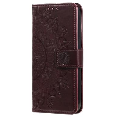 SKALO Xiaomi Redmi Note 14 Pro 5G Mandala Plånboksfodral - Brun