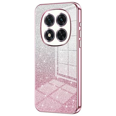 SKALO Xiaomi Redmi Note 14 Pro 5G Electroplating Glitter Skal - Rosa
