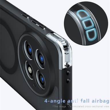 SKALO OnePlus 13 Skin-touch Hybrid Skal - Svart