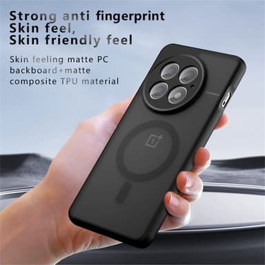 SKALO OnePlus 13 Skin-touch Hybrid Skal - Svart