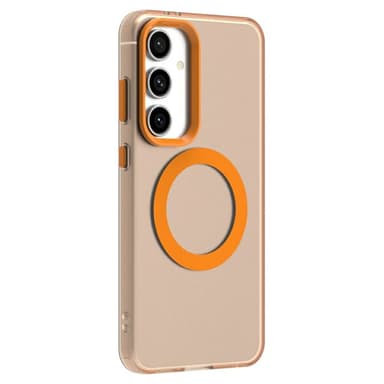 SKALO Samsung S25 Candy Series Hybrid Skal - Orange