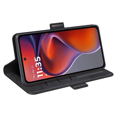 SKALO Motorola Moto G15 4G Premium ID Plånboksfodral - Svart