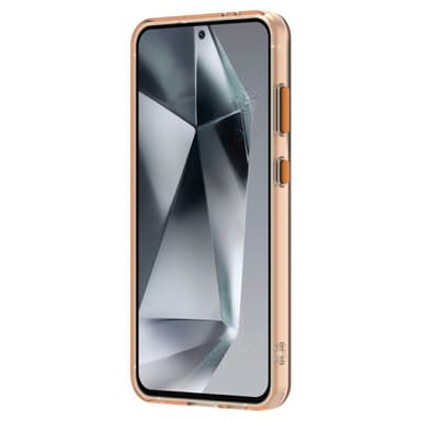 SKALO Samsung S25 Candy Series Hybrid Skal - Orange