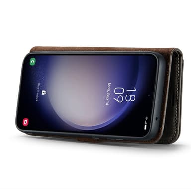 DG MING Samsung S25 2-i-1 Magnet Plånboksfodral - Grå