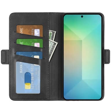 SKALO Samsung S25 Premium ID Plånboksfodral - Svart