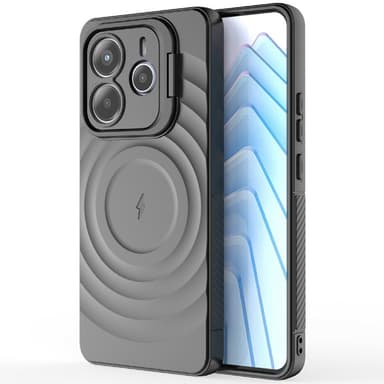SKALO Xiaomi Redmi Note 14 5G Ripple Texture Skal - Svart