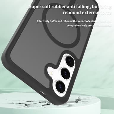 SKALO Samsung S25+ Skin-touch Hybrid Skal - Rosa