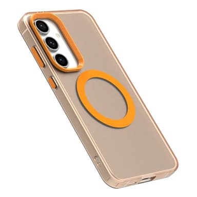SKALO Samsung S25 Candy Series Hybrid Skal - Orange
