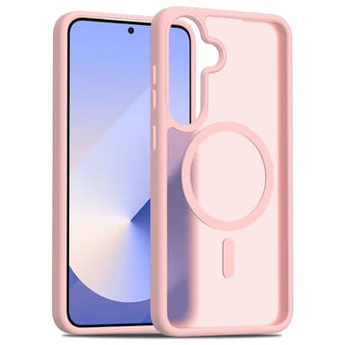 SKALO Samsung S25+ Skin-touch Hybrid Skal - Rosa
