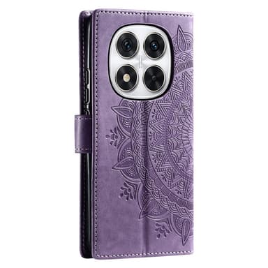 SKALO Xiaomi Redmi Note 14 Pro 5G Mandala Plånboksfodral - Lila