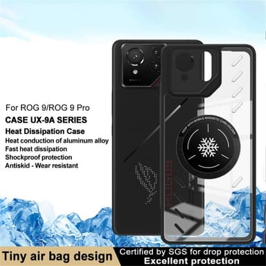 IMAK Asus ROG Phone 9 5G UX-9A Heat Dissipation Skal - Svart