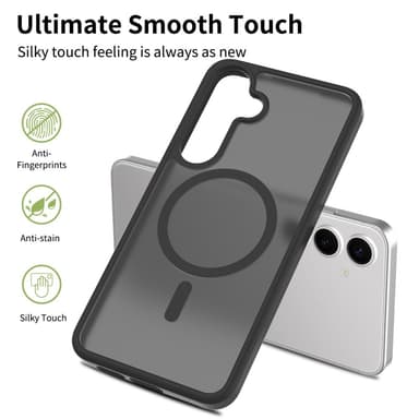 SKALO Samsung S25+ Skin-touch Hybrid Skal - Rosa
