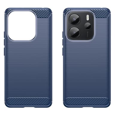 SKALO Xiaomi Redmi Note 14 4G Armor Carbon Skal - Blå