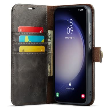 DG MING Samsung S25 2-i-1 Magnet Plånboksfodral - Grå