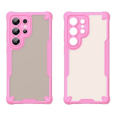 SKALO Samsung S25 Ultra Armor Hybrid Frosted Skal - Rosa