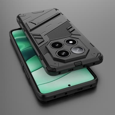 SKALO Xiaomi Redmi Note 14 Pro 5G Armor Hybrid Punk Skal - Svart