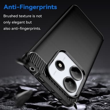 SKALO Xiaomi Redmi Note 14 5G Armor Carbon Skal - Svart