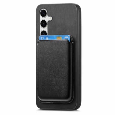 SKALO Samsung S25 2-i-1 PU-Läder Skal+Korthållare - Svart