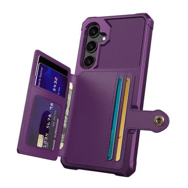 SKALO Samsung S25+ Stötåligt Skal med Plånbok - Lila