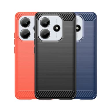 SKALO Xiaomi Redmi Note 14 5G Armor Carbon Skal - Svart