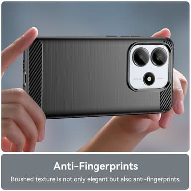 SKALO Xiaomi Redmi Note 14 5G Armor Carbon Skal - Svart