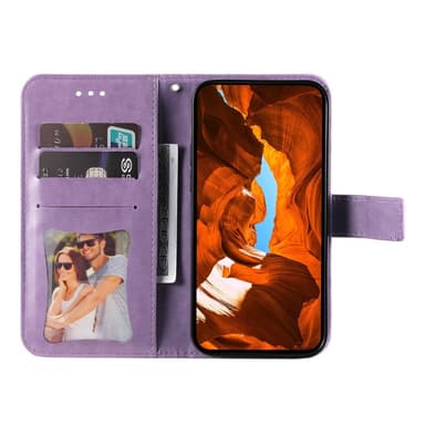 SKALO Motorola Moto G15 4G Mandala Plånboksfodral - Lila