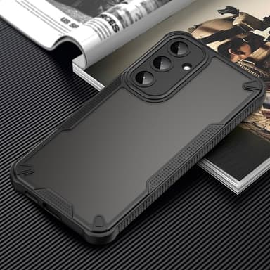 SKALO Samsung S25+ Armor Hybrid Frosted Skal - Svart