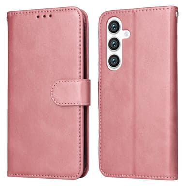SKALO Samsung S25+ PU-läder Plånboksfodral - Rosa