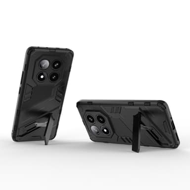 SKALO Xiaomi Redmi Note 14 Pro 5G Armor Hybrid Punk Skal - Svart