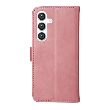 SKALO Samsung S25+ PU-läder Plånboksfodral - Rosa