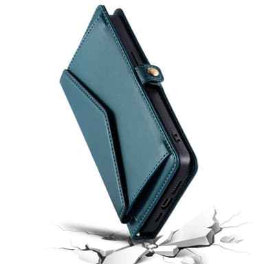 SKALO Xiaomi Redmi Note 14 4G PU-Läder Envelope Plånboksfodral - Grön