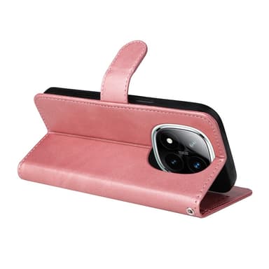 SKALO Xiaomi Redmi Note 14 Pro 5G PU-läder Plånboksfodral - Rosa