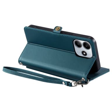 SKALO Xiaomi Redmi Note 14 4G PU-Läder Envelope Plånboksfodral - Grön