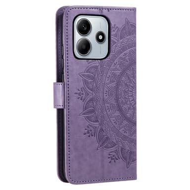 SKALO Xiaomi Redmi Note 14 4G Mandala Plånboksfodral - Lila
