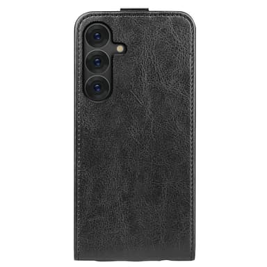 SKALO Samsung S25 Vertical Flip PU-Läder Plånboksfodral - Svart