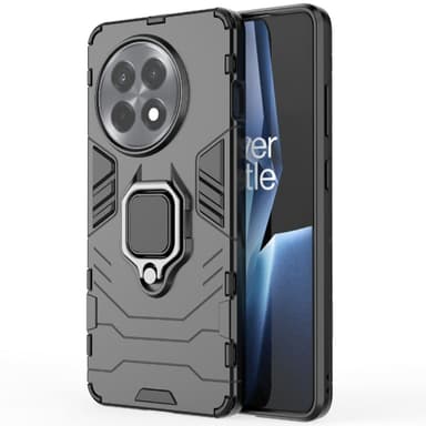 SKALO OnePlus 13R Armor Metallring Skal - Svart